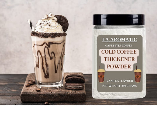 La Aromatic Cold Coffee Thickener Powder/Vanilla Flavour-250 Grams